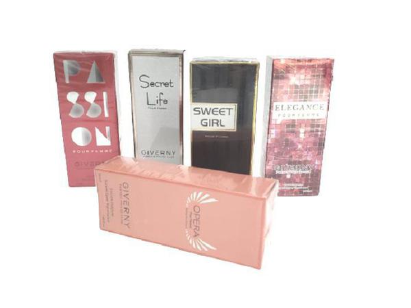 Kit 5 Perfumes com Fragrancia de Perfume Importado Giverny