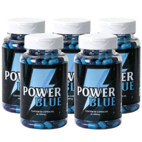 Kit 5 Power Blue Estimulante Natural 90 Cápsulas