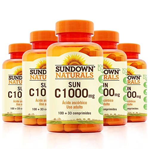 Kit 5 Vitaminas C 1000mg Sundown 100 Tablets