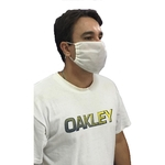 Kit 50 Mascara de tecido lavável Proteção Facial Em Tnt 60g - Reutilizável - Branca