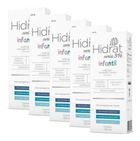Kit 5x Hidrat Uréia 3% Hidratante Corporal Infantil 150ml - Nutracom