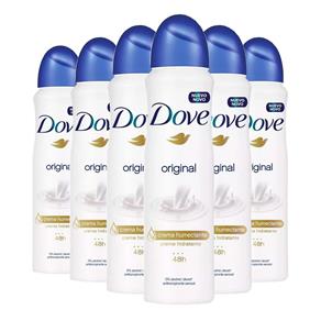 Kit 6 Desodorante Aerosol Dove Original 150ml