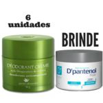 Kit 6 Desodorante Em Creme Verde Bloqueador de Odores Pierre Alexander 50g + Dpantenol