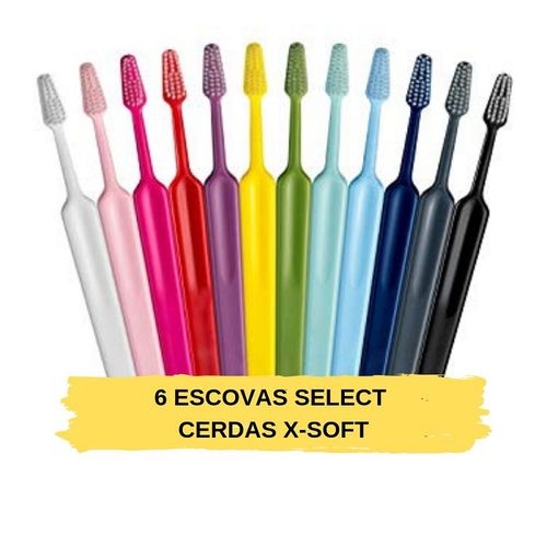 Kit: 6 Escovas Select X-soft (tepe)