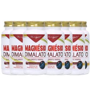 Kit 6 Magnesio Dimalato (26mg) 60 Comprimidos - 60 Comprimidos