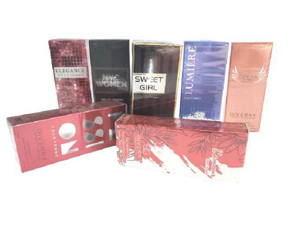 Kit 6 Perfumes com Fragrancia de Perfume Importado Giverny