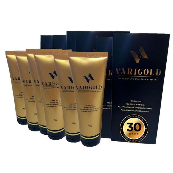 Kit 6 Varigold Creme Hidratante Corporal em Oferta Combo - Club Gold