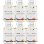Kit 6un Maxx Folic Ferro Acido Folico Vitamina B12 Melcoprol
