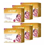 Kit 6x Lavitan Hair 60 Cápsulas Vitamina Força Cabelos Unhas