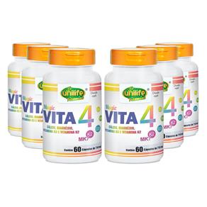 KIt 6x Vita4 (710mg) 60 Cápsulas - Unilife