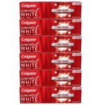 Kit 6x50g Creme Dental Colgate Luminous White Brilliant Mint