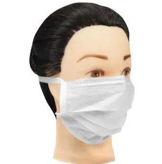 Kit 7 Máscaras Tnt Facial Descartável Dupla com Tiras e Regulador Nasal Branca - Genérico