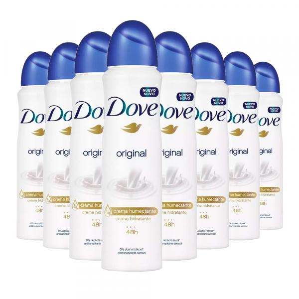 Kit 8 Desodorante Aerosol Dove Original 150ml