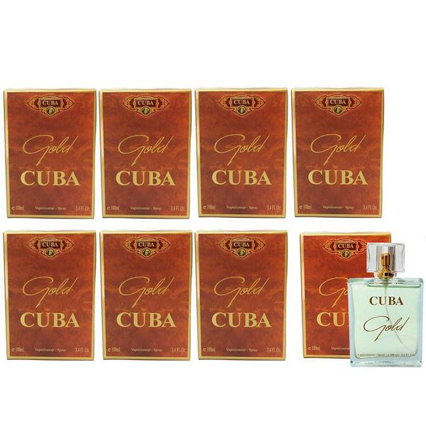 Kit 8 Perfumes Cuba Gold Edp Masculino 100ml Original