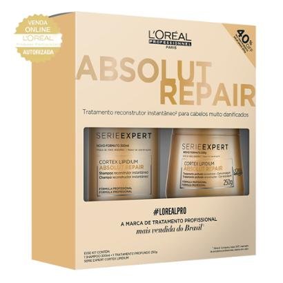 Kit Absolut Repair Shampoo Lipidium 300ml + Máscara Absolut Repair Lipidium 250g