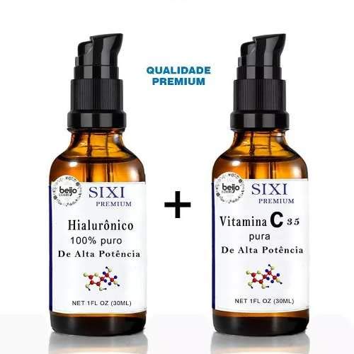 Kit Acido Hialuronico + Vitamina C 35% Alta Potencia - Sixi