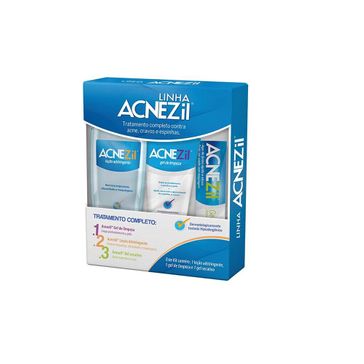Kit Acnezil (gel Secativo + Gel Limpeza + Loção Adstringente)