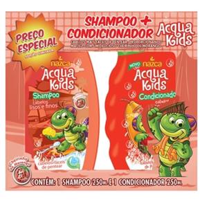 Kit Acqua Kids Nazca Shampoo + Condicionador Cabelos Lisos e Finos 250ml