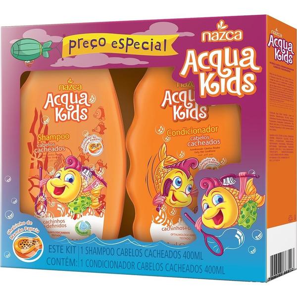 Kit Acqua Kids Shampoo e Condicionador Cacheados - Nazca