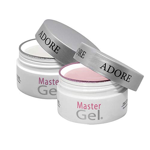 Kit Adore Master Gel Pink e Gel Clear 30g Pote 2 Unidades