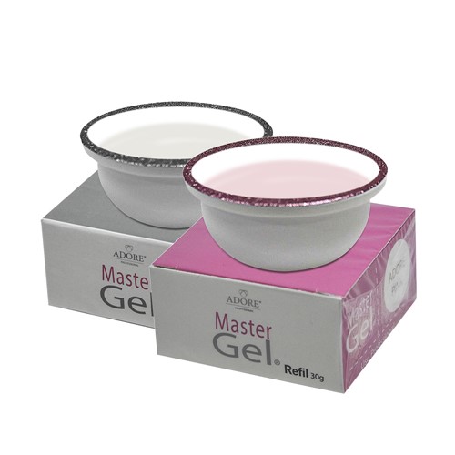 Kit Adore Refil Master Gel Pink + Refil Master Gel Clear 30G