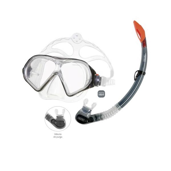 Kit Adulto Snorkel para Mergulho Belize II 617894 Speedo