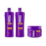 Kit Agilise Unika Ojon Home Care Anti Frizz Shampoo 500ml + Condicionador 500ml + Máscara 250g
