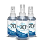 Kit Álcool Spray70 50 – 3 álcool spray de 50ml