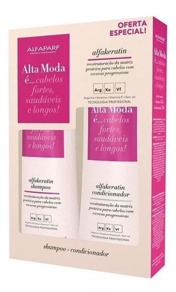 Kit Alfaparf Alta Moda Shampoo e Condicionador Alfakeratin 300ml