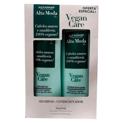 Kit Alfaparf Alta Moda Vegan Care Shampoo + Condicionador 300ml