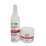 Kit Alfaparf Yellow Color Care Shampoo 500Ml + Máscara 500G
