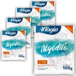 Kit Algodão Bola Affagio Pack Com 5 Pacotes De 100g