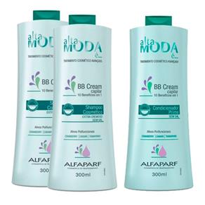 Kit Alta Moda BB Cream 2 Shampoo + 1 Condicionador 300ml