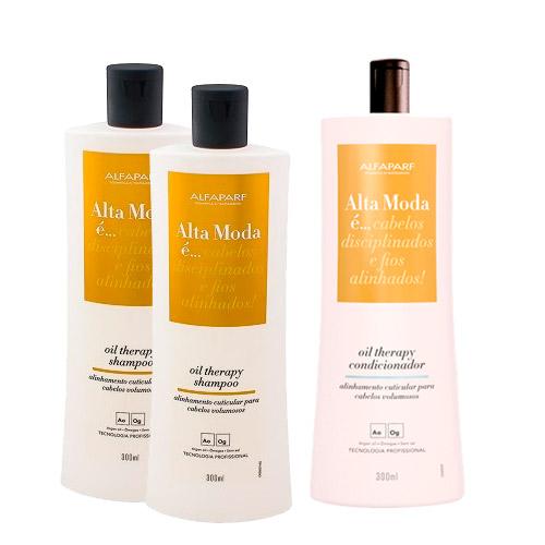 Kit Alta Moda Oil Therapy 2 Shampoo + 1 Condicionador 300ml - Alta Moda