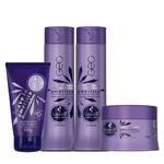 Kit Ametista (Sh + Cond) 300ml + Masc 250g e Leave-in - Haskell