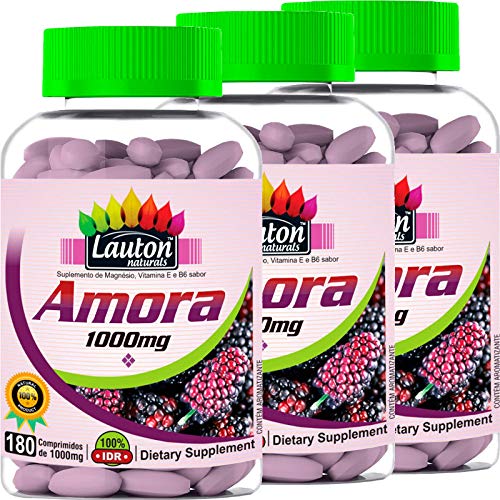 Kit 3 Amora 1000mg 180 Comprimidos Lauton Nutrition