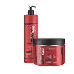 Kit Anabolic Hair Home Care Shampoo 500ml E Máscara 500g Absoluty Color