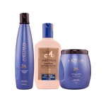 Kit Aneethun Linha A (shampoo 300ml + Máscara 500g + Creme Silicone 250ml)