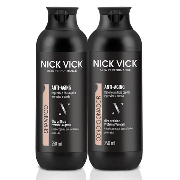 Kit Anti Aging Nick Vick Alta Performance (Shampoo e Condicionador) - Nickvick
