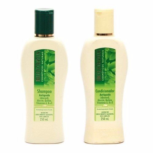 Kit Antiqueda Jaborandi Shampoo 250ml + Condicionador Bio Extratus 250ml