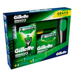 Kit Aparelho de Barbear Gillette Mach3 Sensitive