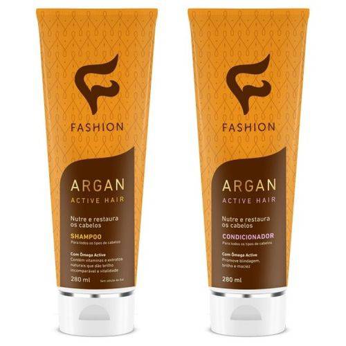 Kit Argan Active Hair ( Shampoo + Condicionador ) Fashion
