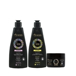 Kit Arvensis Cachos Naturais Shampoo + Co Wash 300ml + Geleia Ativadora 250g