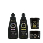 Kit Arvensis Cachos Naturais Shampoo + Co Wash 300ml + Máscara 2x1 450g + Geleia Ativadora 250g