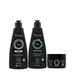 Kit Arvensis Cachos Naturais Shampoo + Condicionador 300ml + Geleia Ativadora 250g