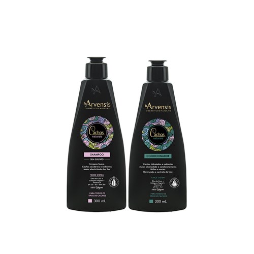 Kit Arvensis Cachos Naturais Shampoo + Condicionador - 300Ml