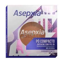 Kit 2 Asepxia Pó Compacto Fps20 Marrom 10g