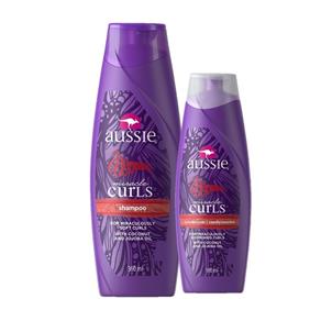 Kit Aussie Miracle Curls Shampoo 360ml + Condicionador 180ml