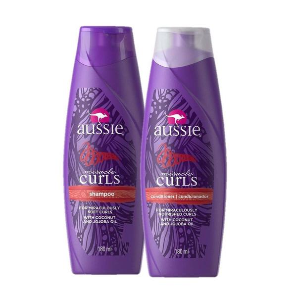 Kit Aussie Miracle Curls Shampoo + Condicionador 180ml