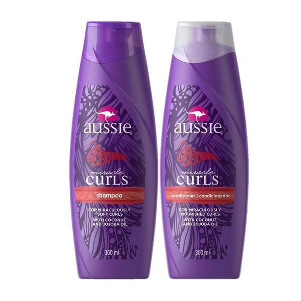 Kit Aussie Miracle Curls Shampoo + Condicionador 360ml